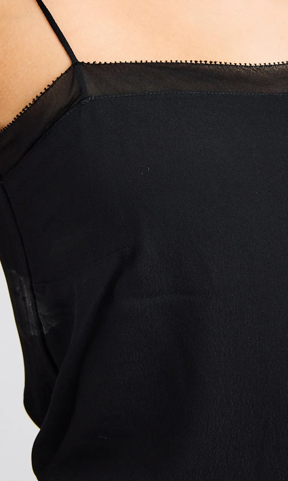 Pure Black Tight Tank Top