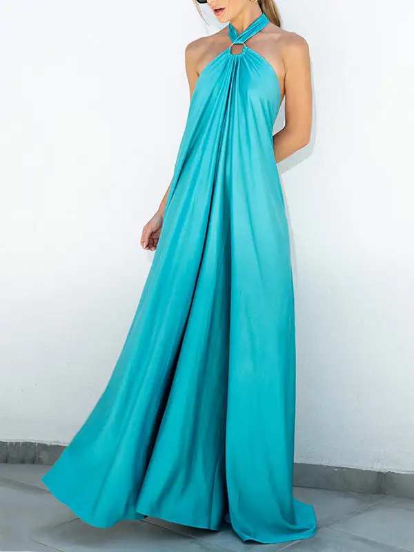Backless Neck Maxi Dress