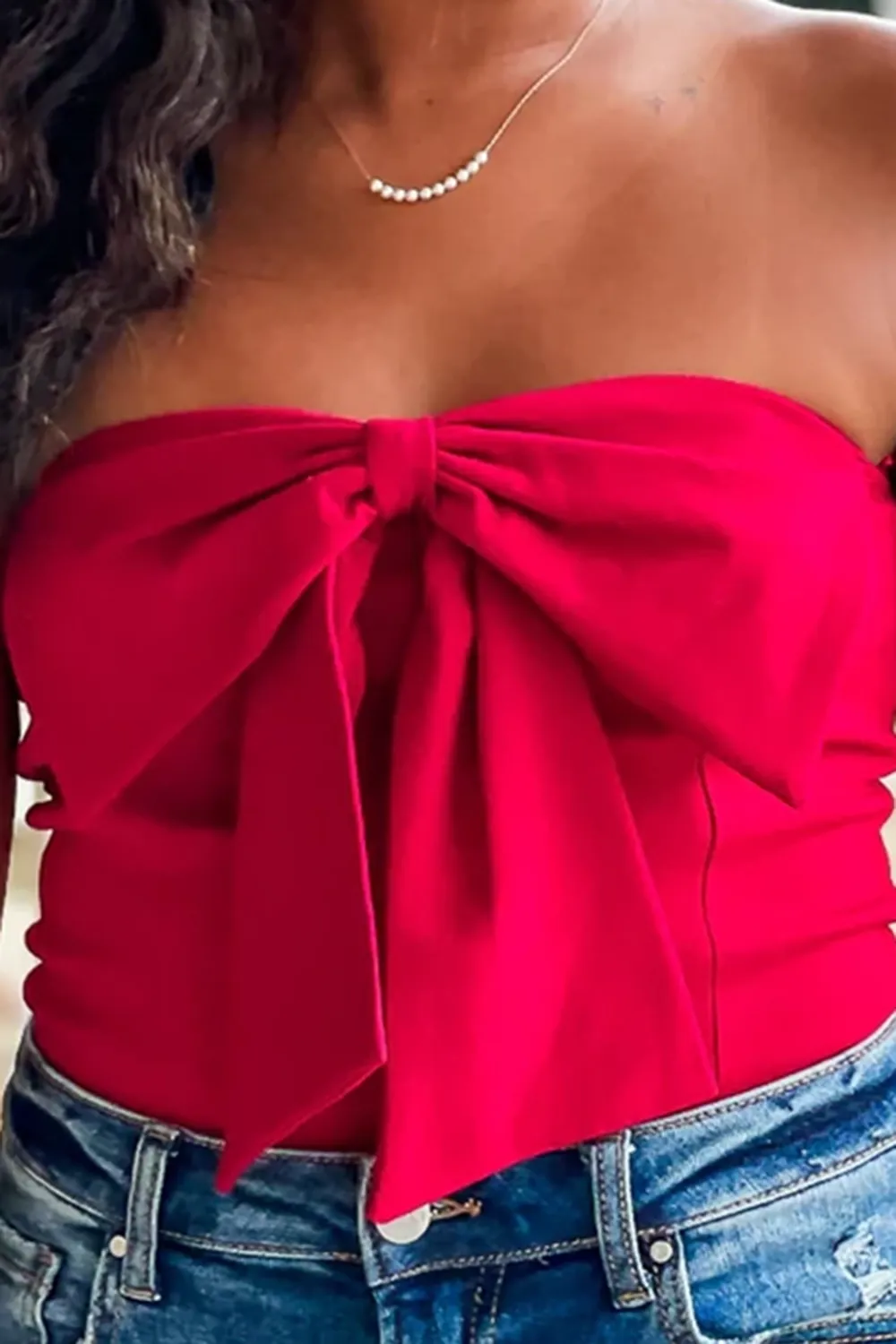 Sexy Red Tube Top