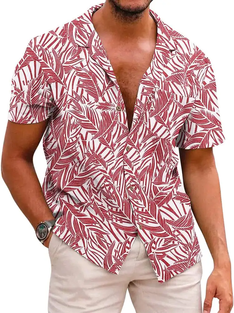 Soft Weave Cotton Linen Printed Shirt