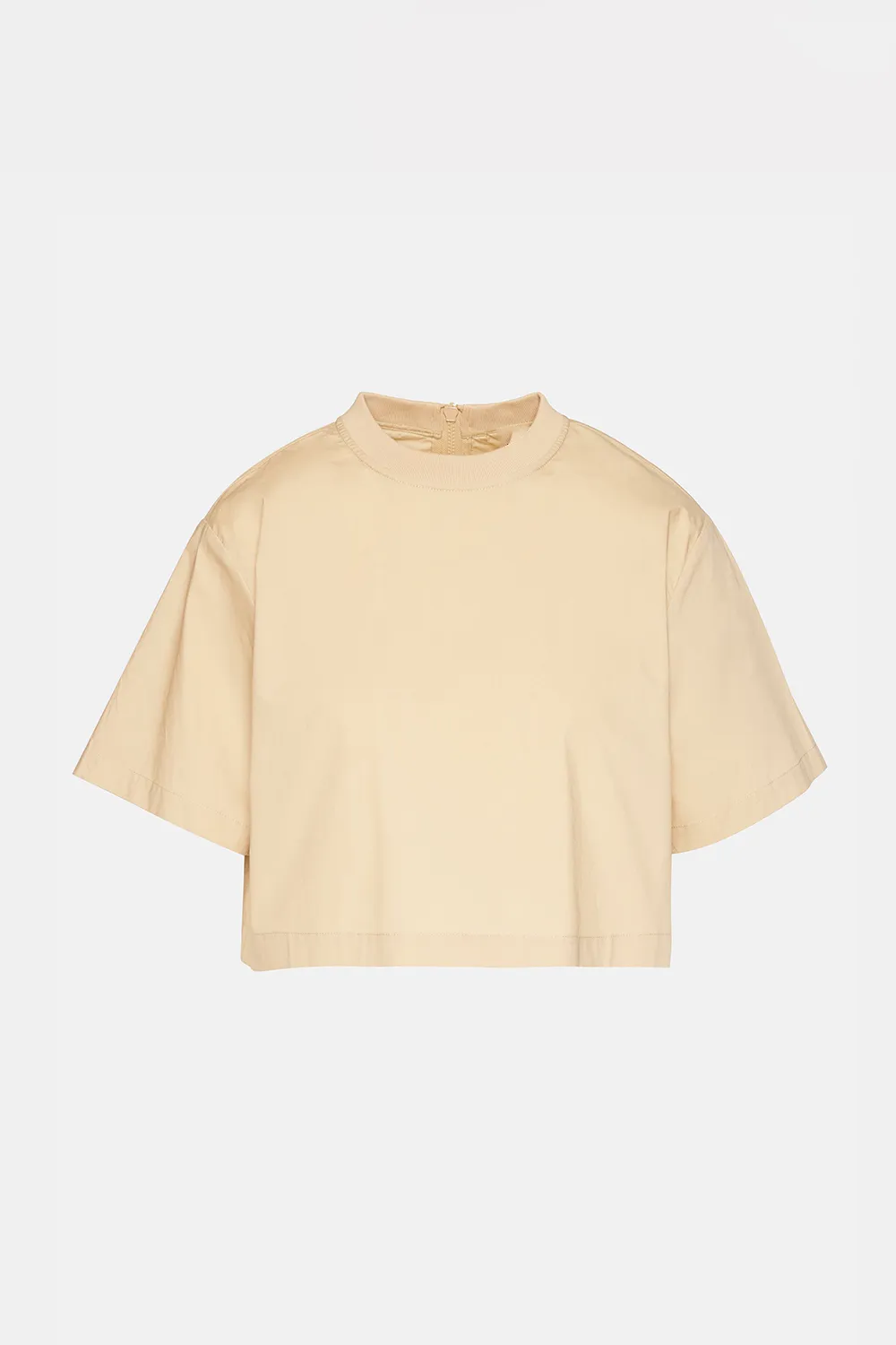 Boxy Cropped Top Black