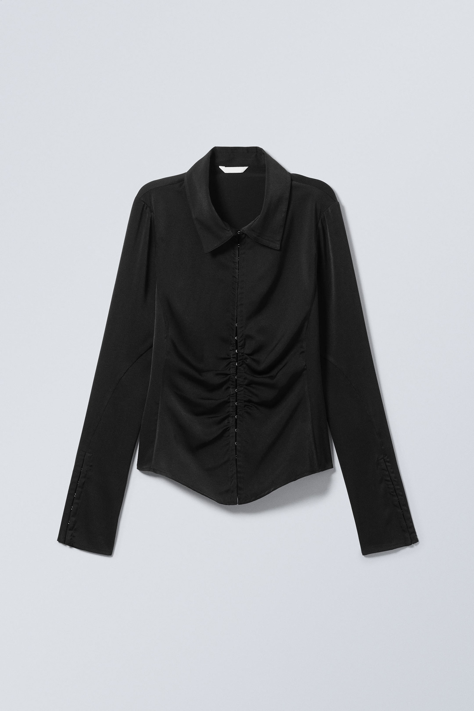 Ruched Long Sleeve Shirt