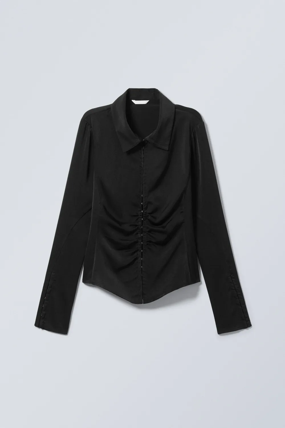 Ruched Long Sleeve Shirt