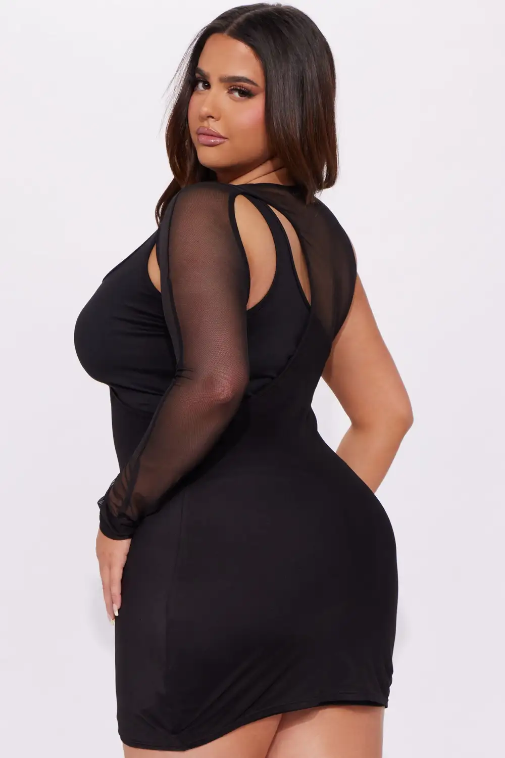 Clara Cut Out Mini Dress - Black