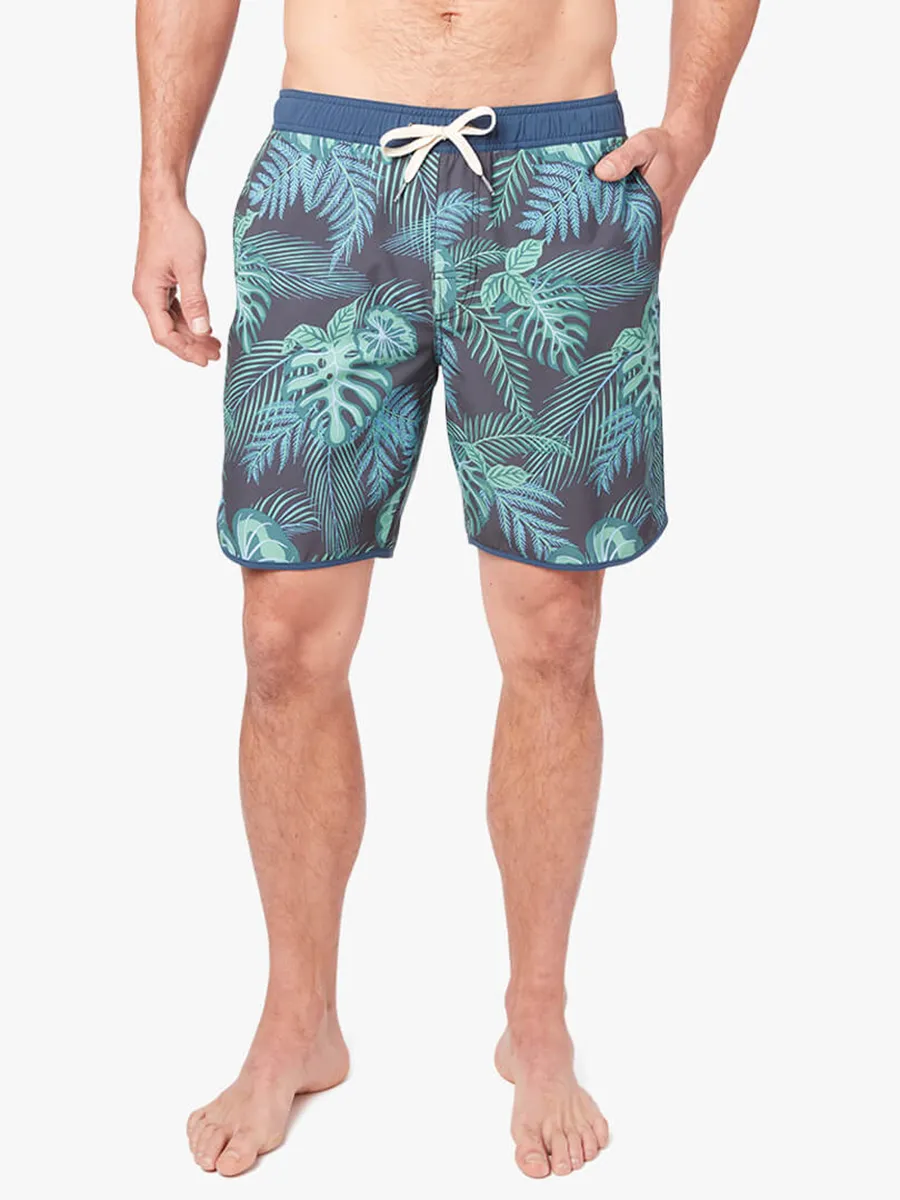 Men's Navy Evergreen Beach Shorts