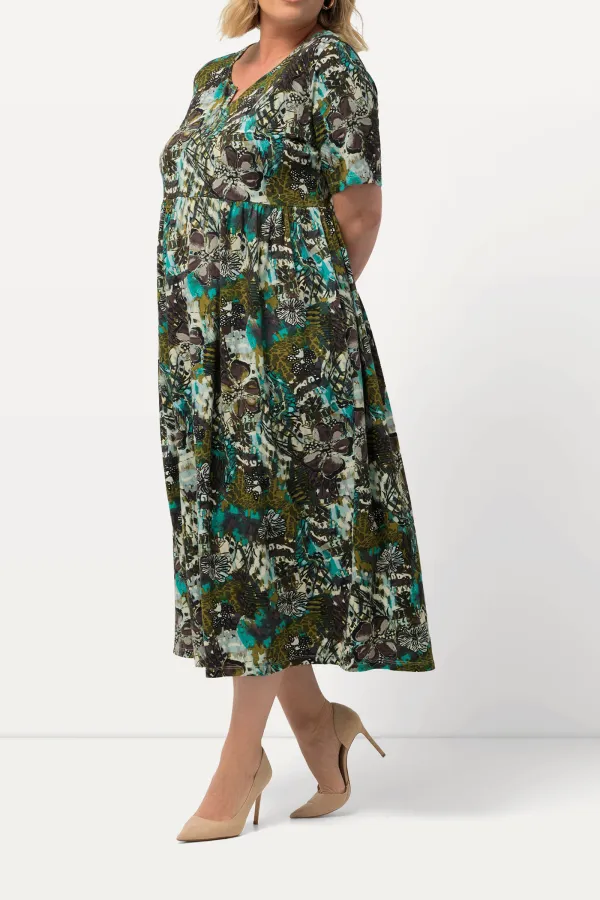Full Printed Women's Dress