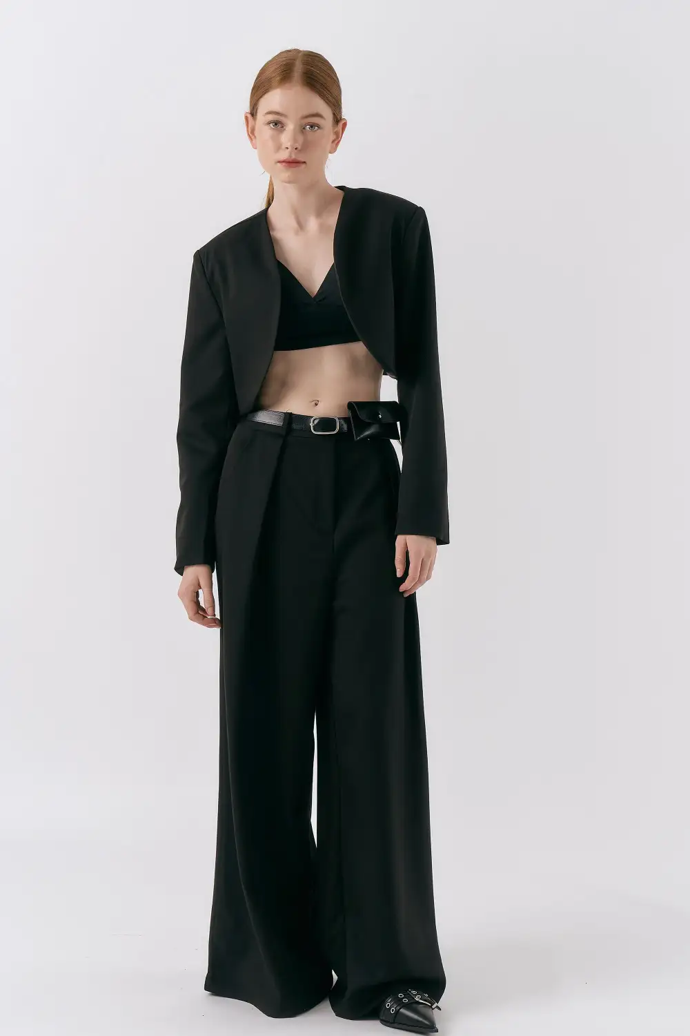 Evie Cropped Open Jacket