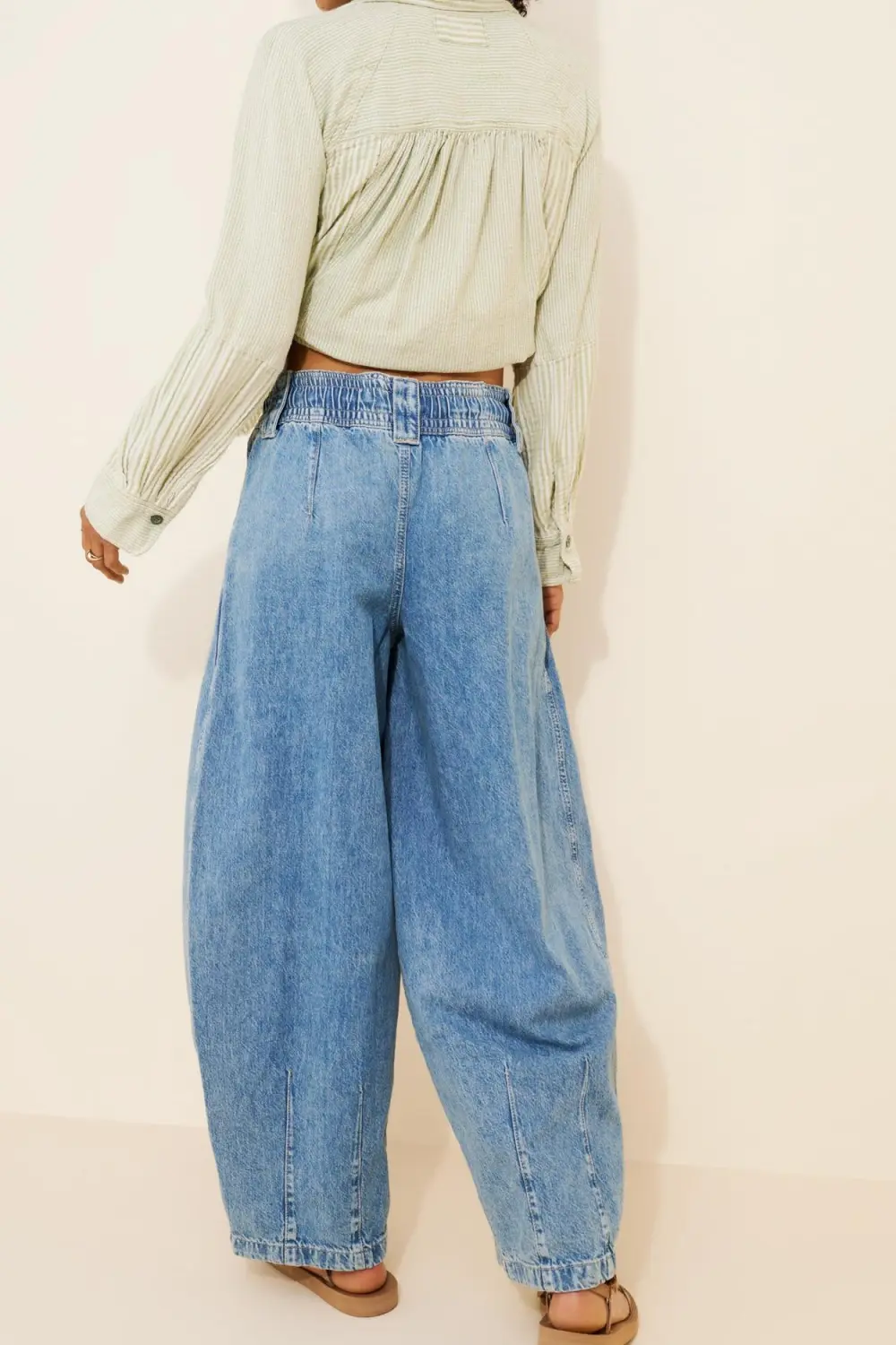 High Rise Pull-On Jeans