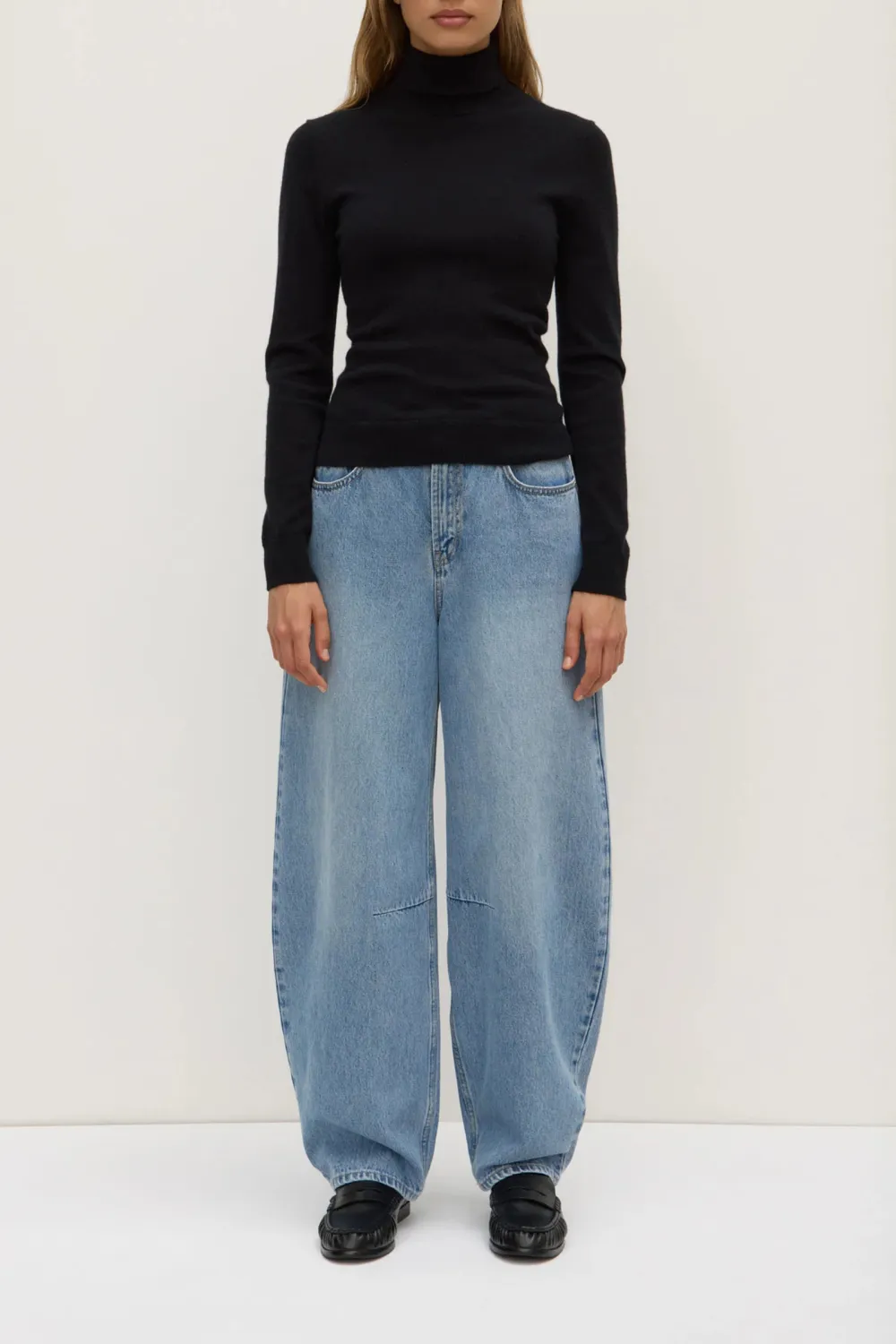 Cashmere High Neck Knitted Sweater