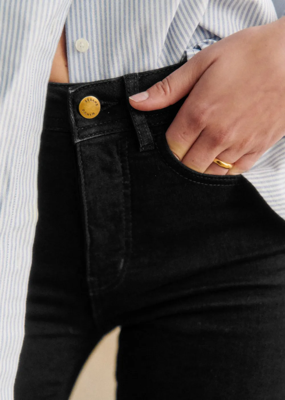 Solid Mid-Rise Slim-Fit Jeans