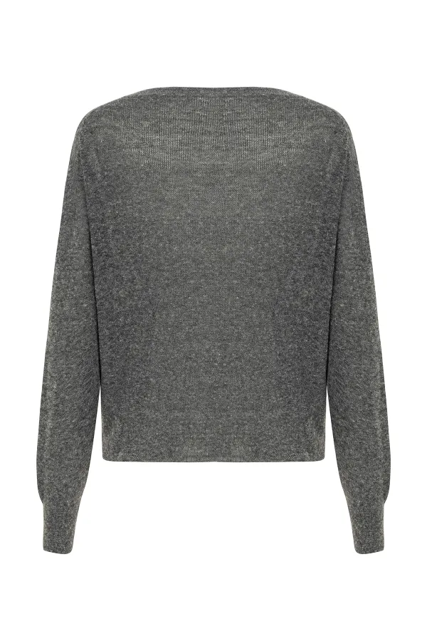 V-Neck Knitwear Sweater