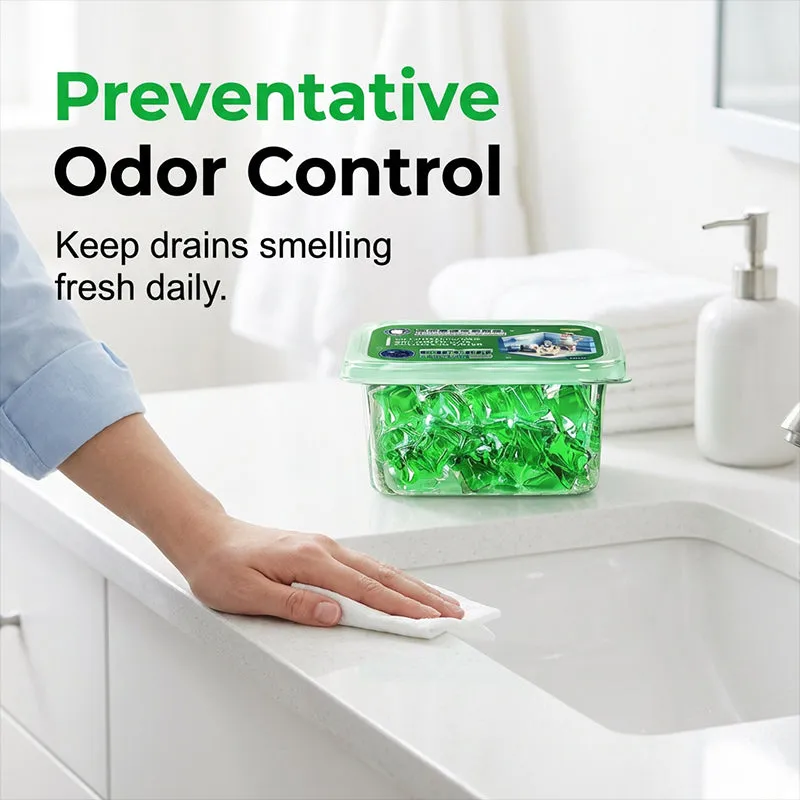 🥳2026 HOT SALE🥳💞50K+ SOLD!｜Drain Deodorizer Pods – Bio‑enzyme formula neutralizes smells at the source. Instant fresh scent, no harsh chemicals. Say goodbye to embarrassing odours.
