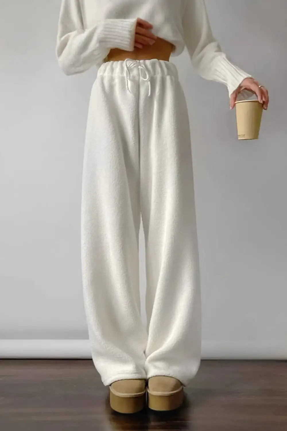 Fleece Elastic Waist Pants