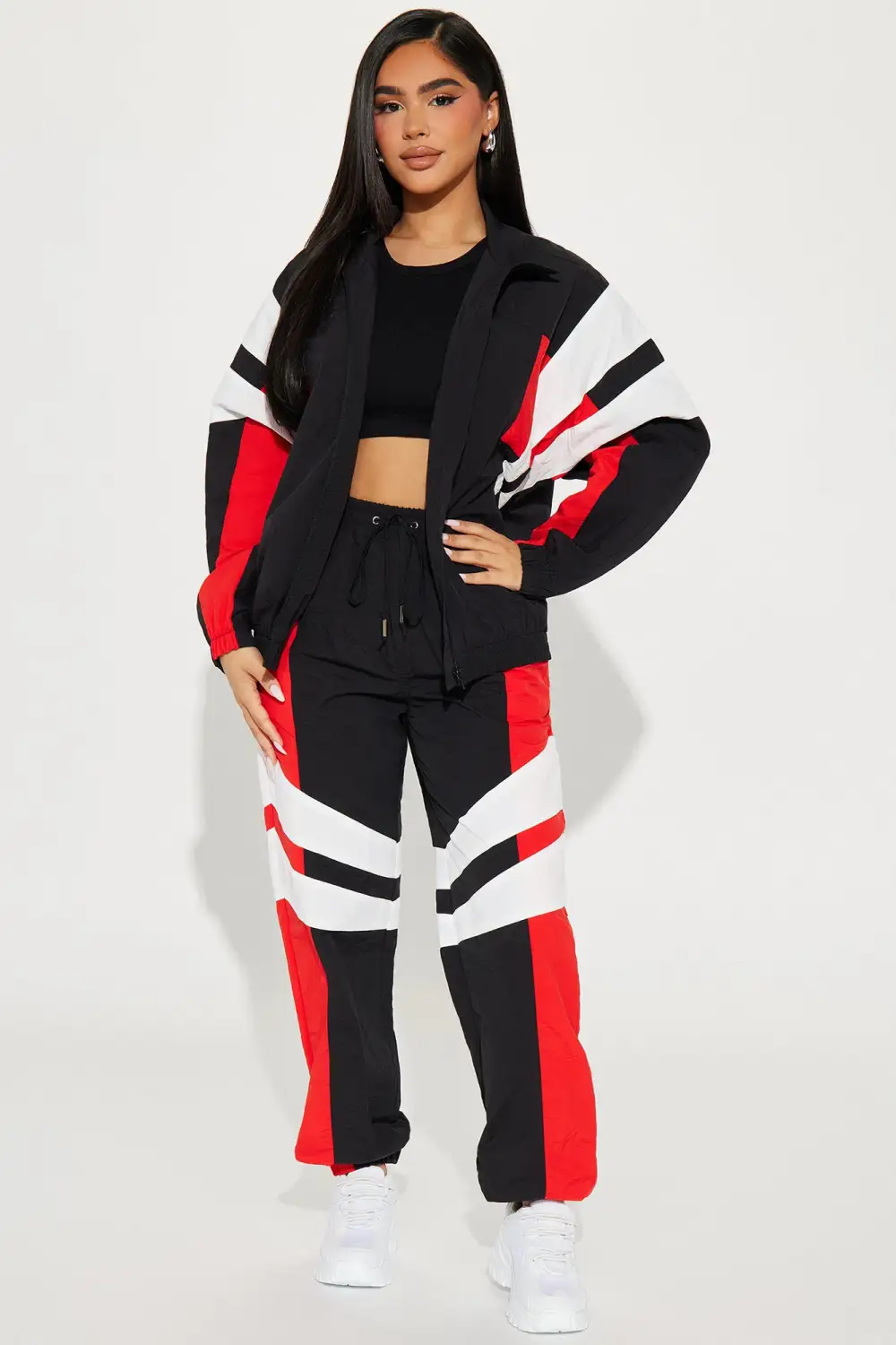 Berkley Windbreaker Pant Set - Black/combo