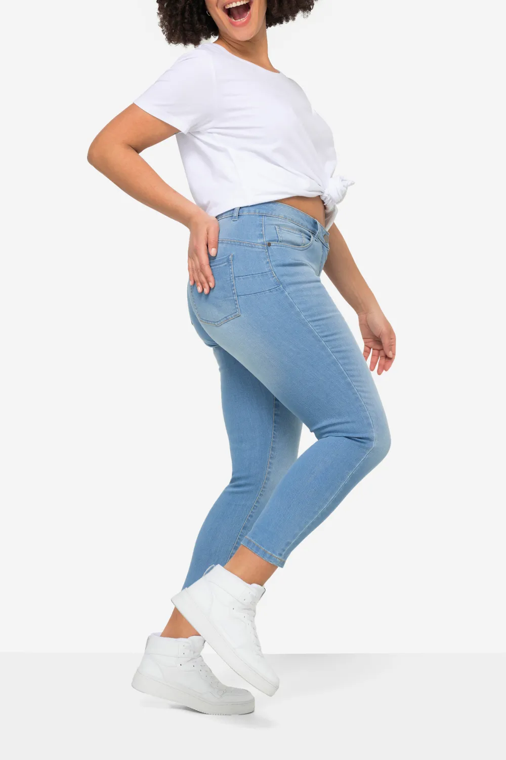 Solid Color Stretch Jeans