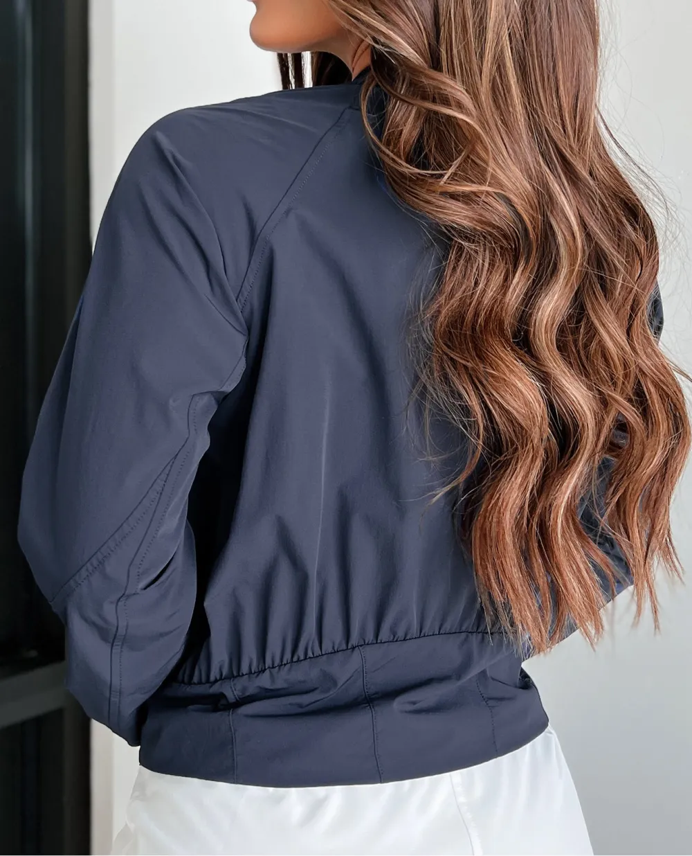 Nylon Zip-Up Jacket