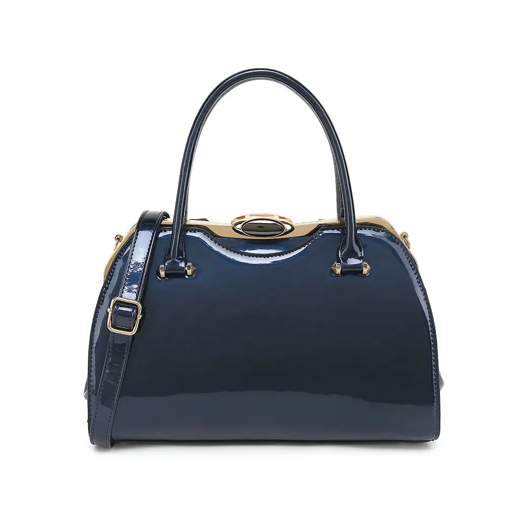 Patent Leather Satchel Bag