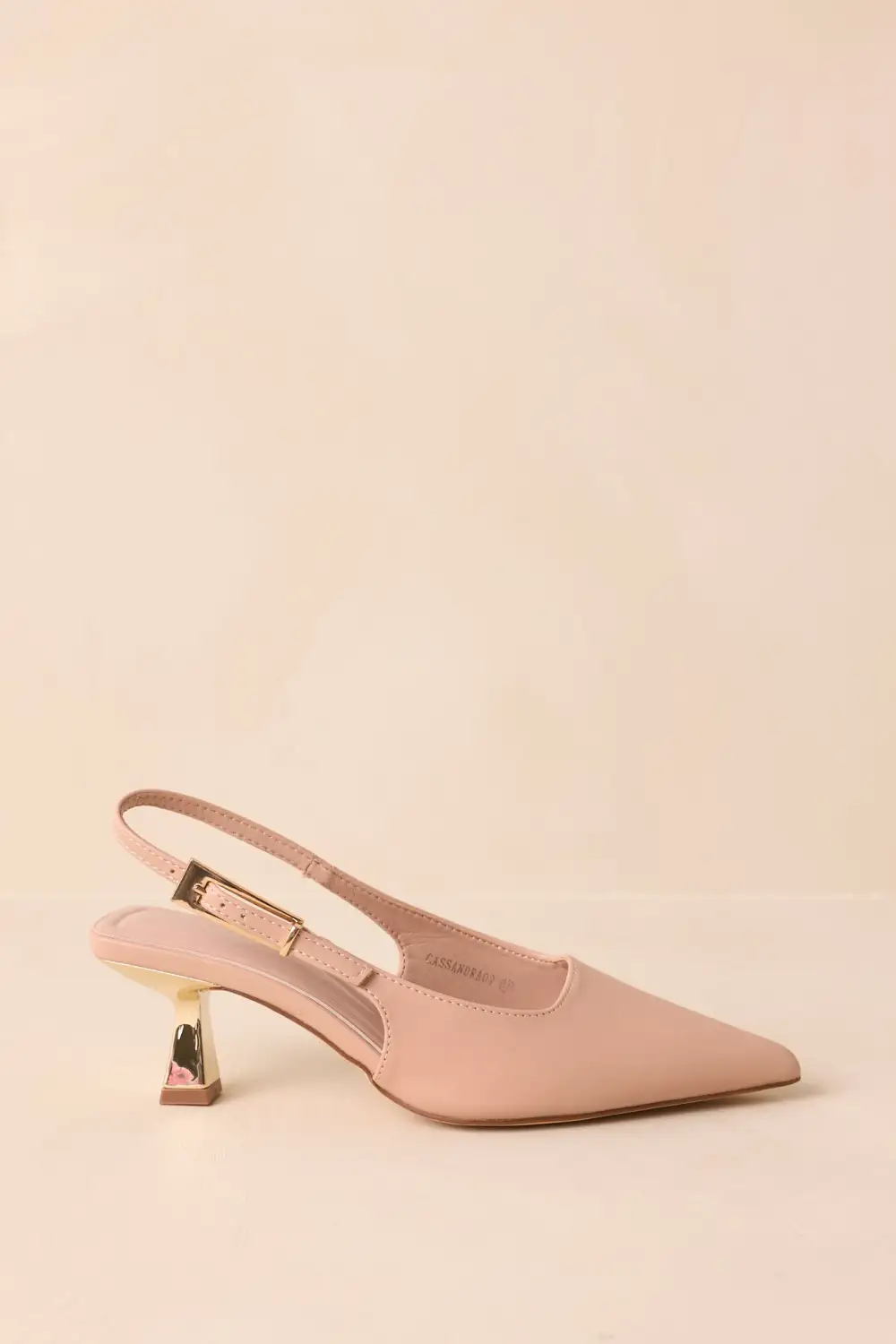 Roomy Faux Leather Leather Heels