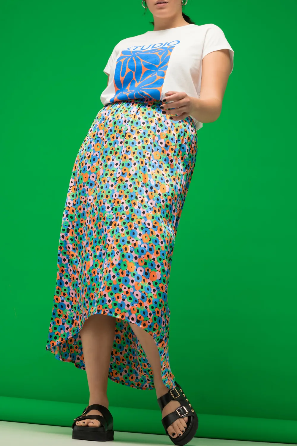 Elastic Waistband Skirt