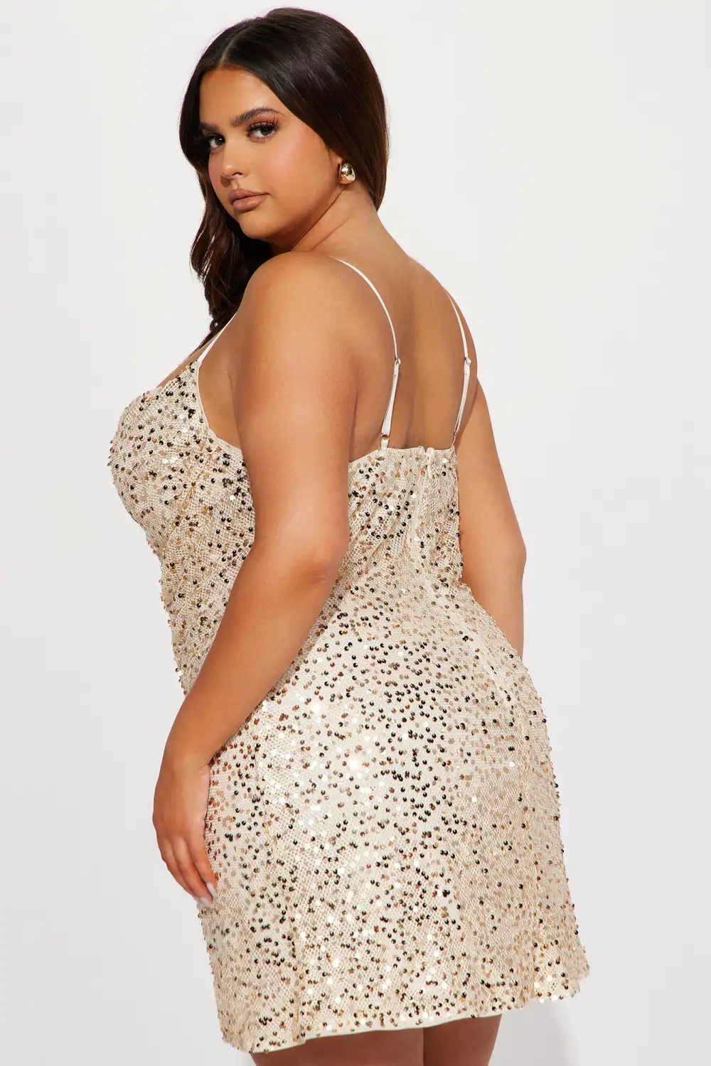 The Secret Mini Dress - Gold