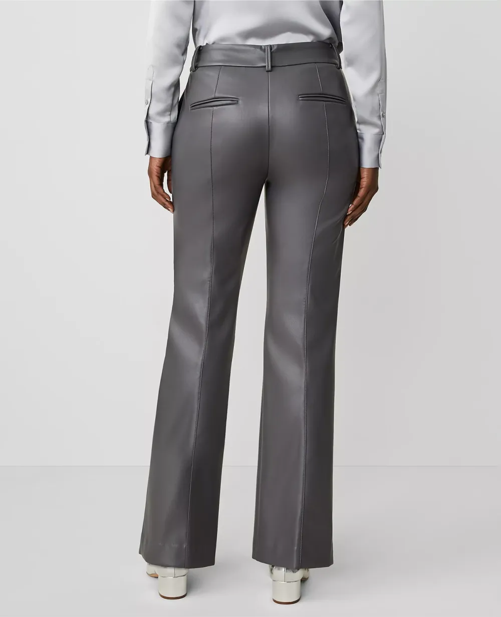 The Petite Faux Leather Jayne Trouser Pant