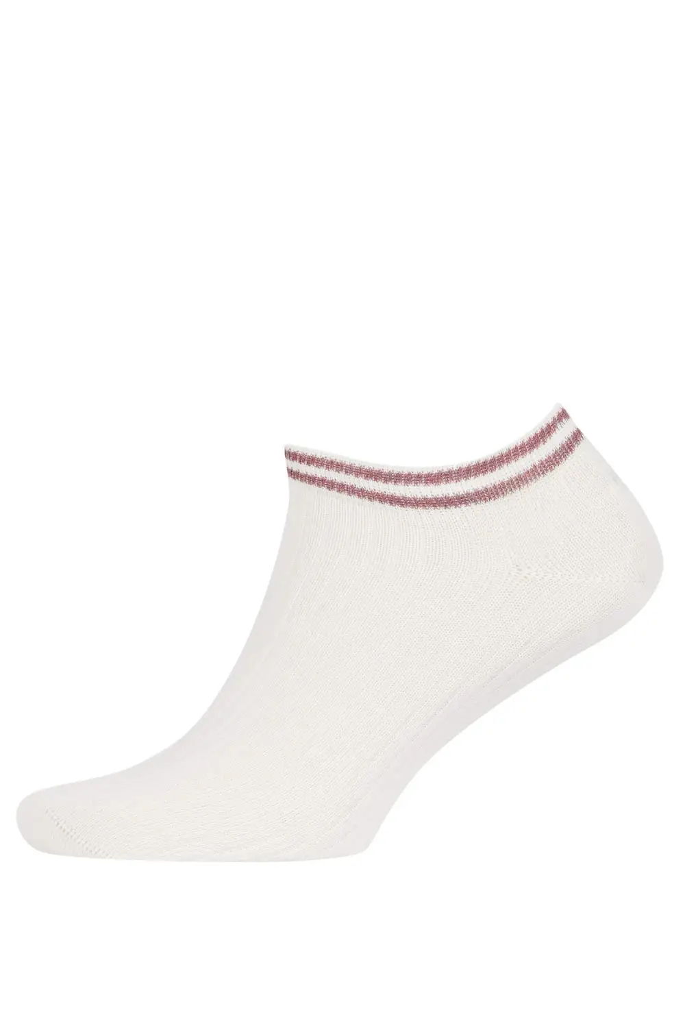 Striped Moisture-Wicking Ladies' Ankle Socks
