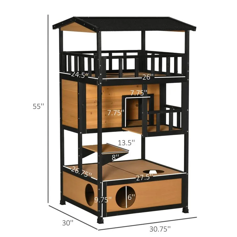 Monico Asphalt Roof Outdoor Cat House