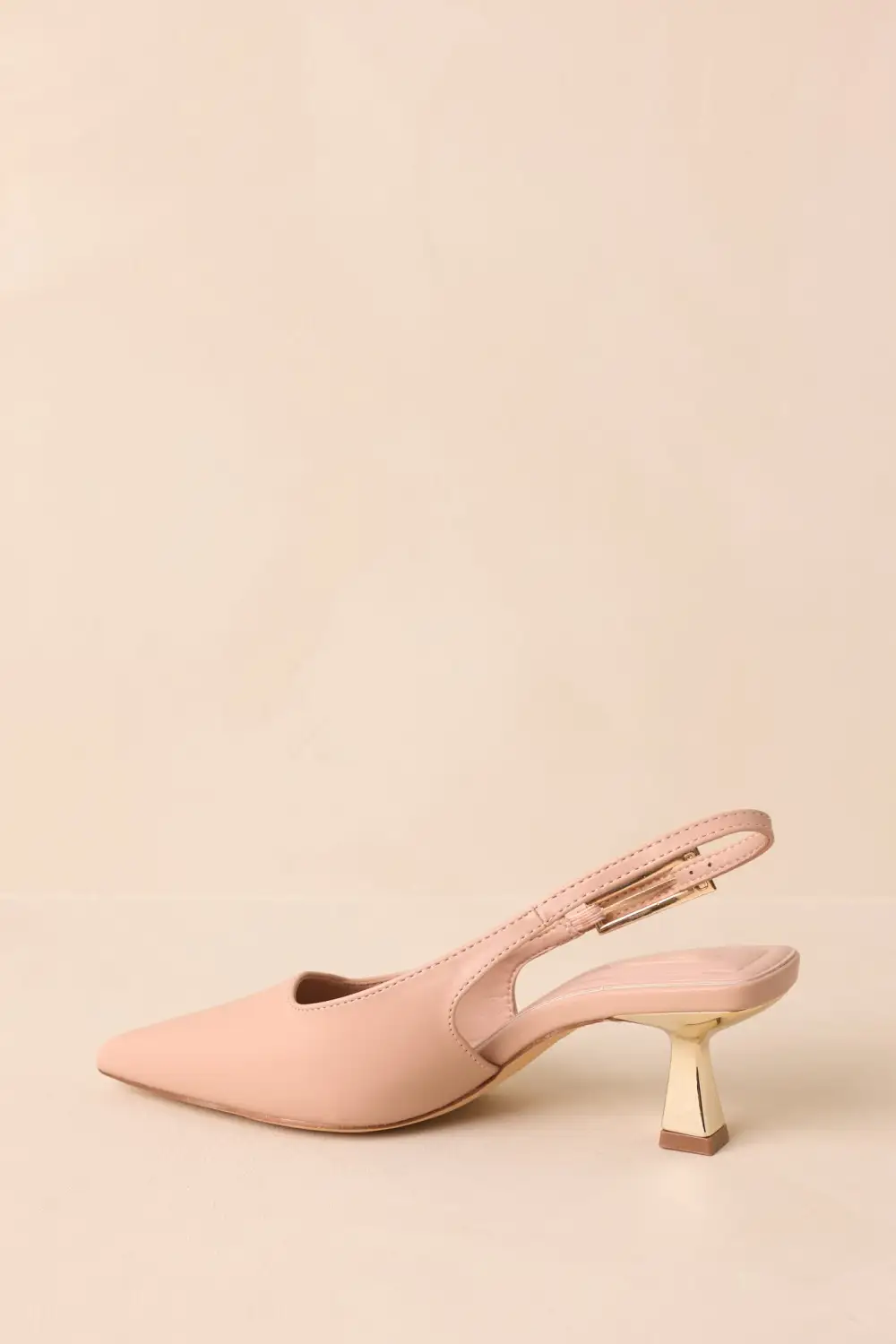 Roomy Faux Leather Leather Heels