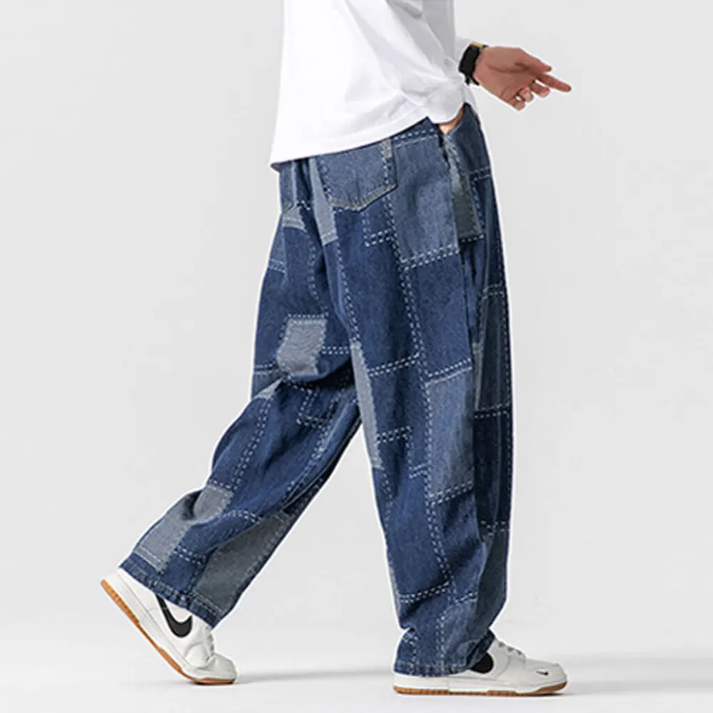 Patch Detail Wide Pants