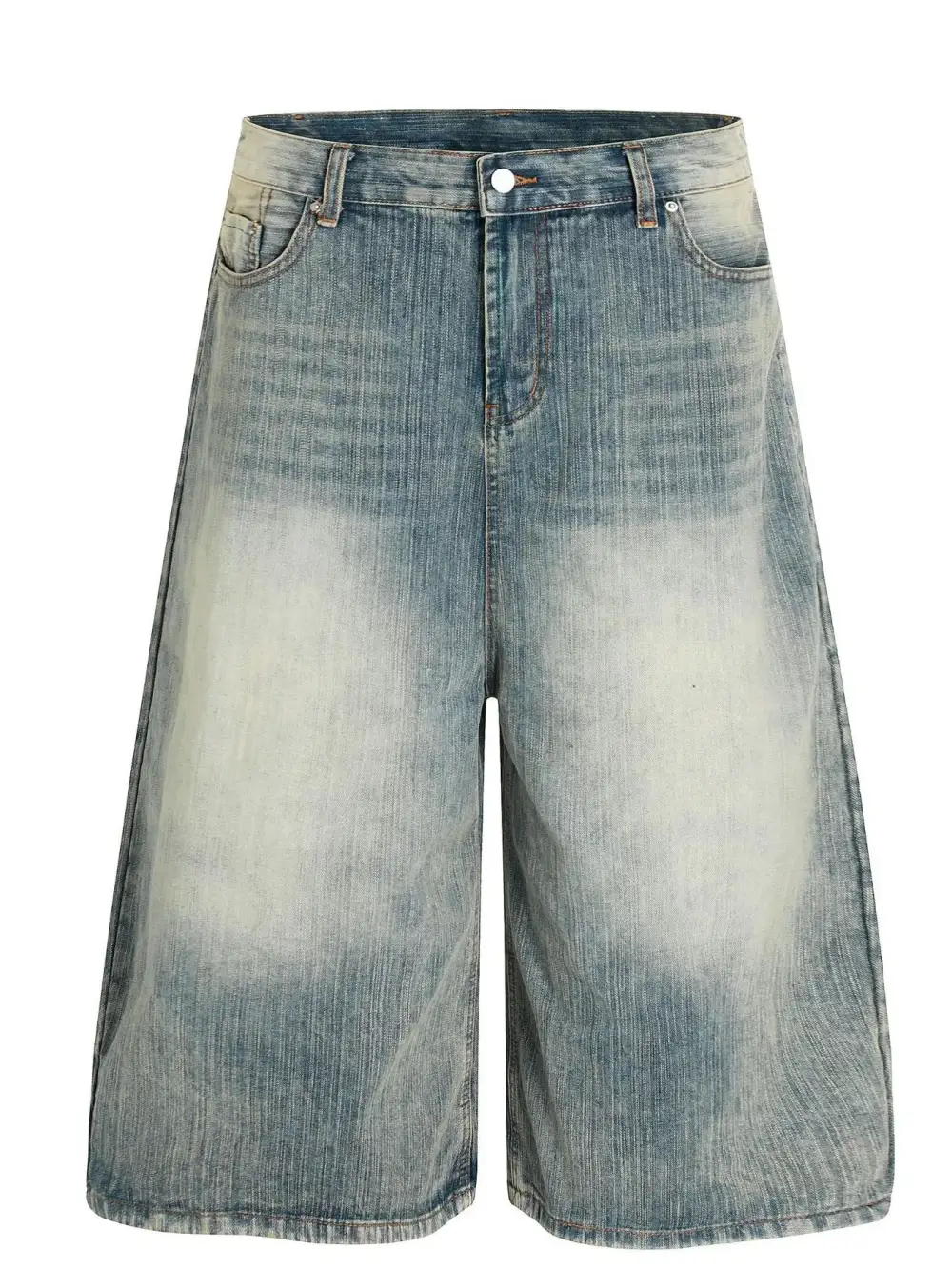 Wide Leg Cotton Blend Casual Shorts