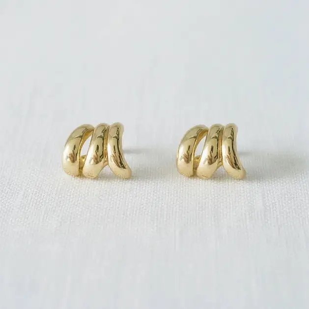 Abstract Geometric Stud Earrings