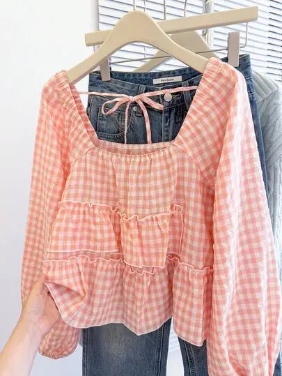 Ruffle Hem Blouse