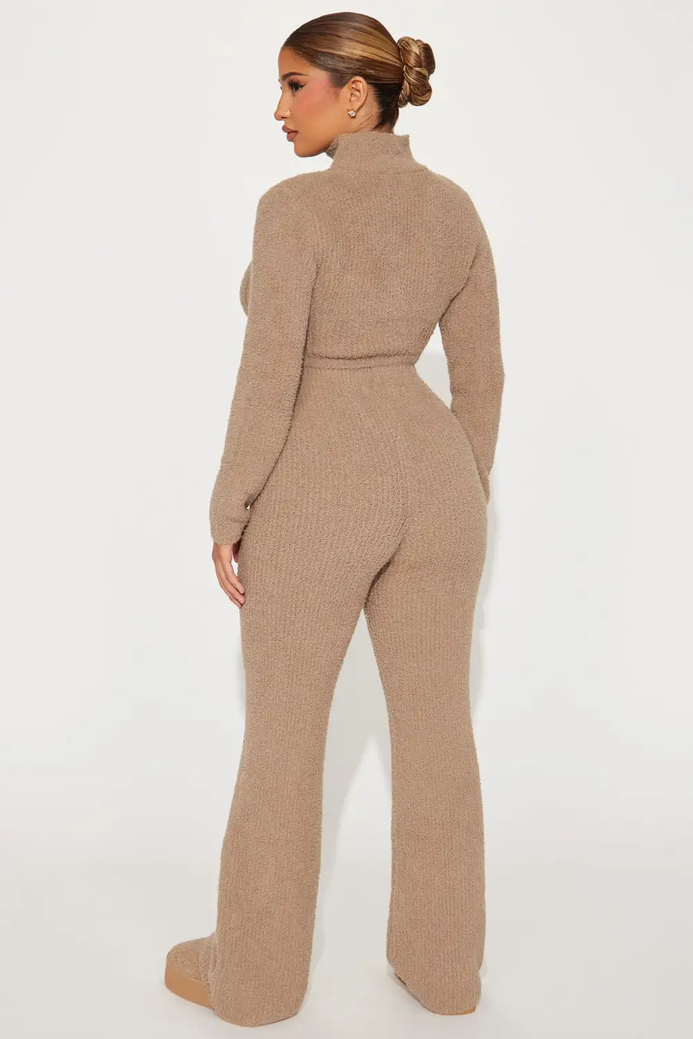 Feeling Cozy 3 Piece Pant Set - Taupe