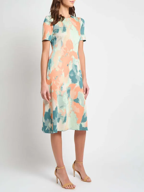 Colorful Fitted Dress