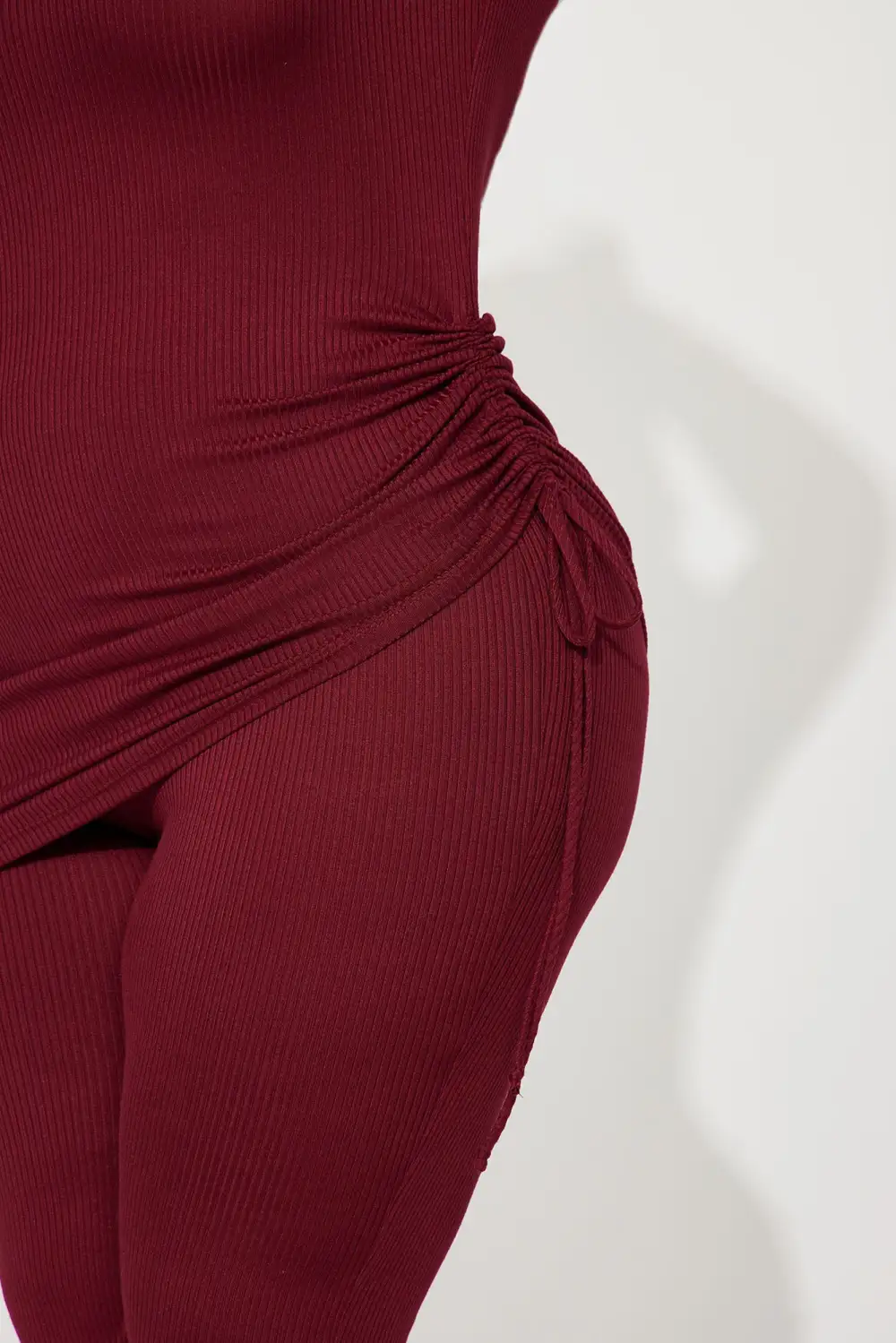 Legally Casual Pant Set - Burgundy
