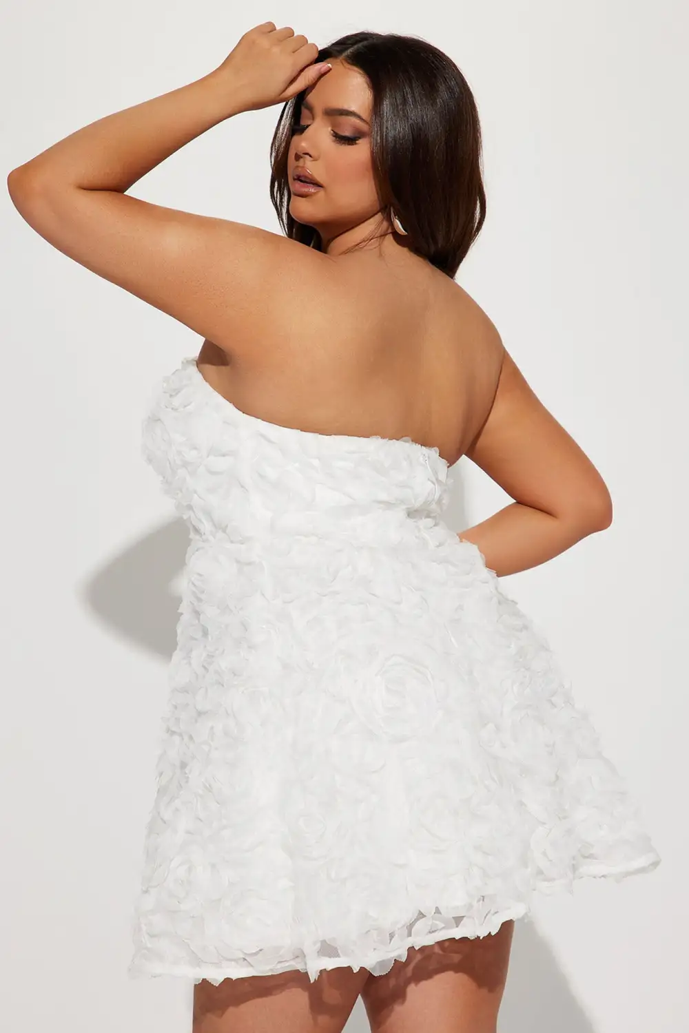 Garden Goddess Mini Dress - White