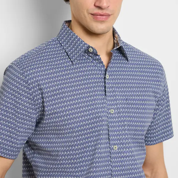 Geometric Pattern Short Sleeve Shirt