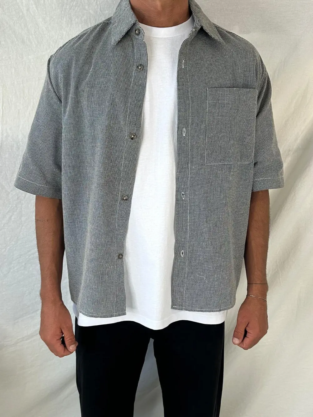 Casual Soft  And Comfortable plaid Blue Shirt