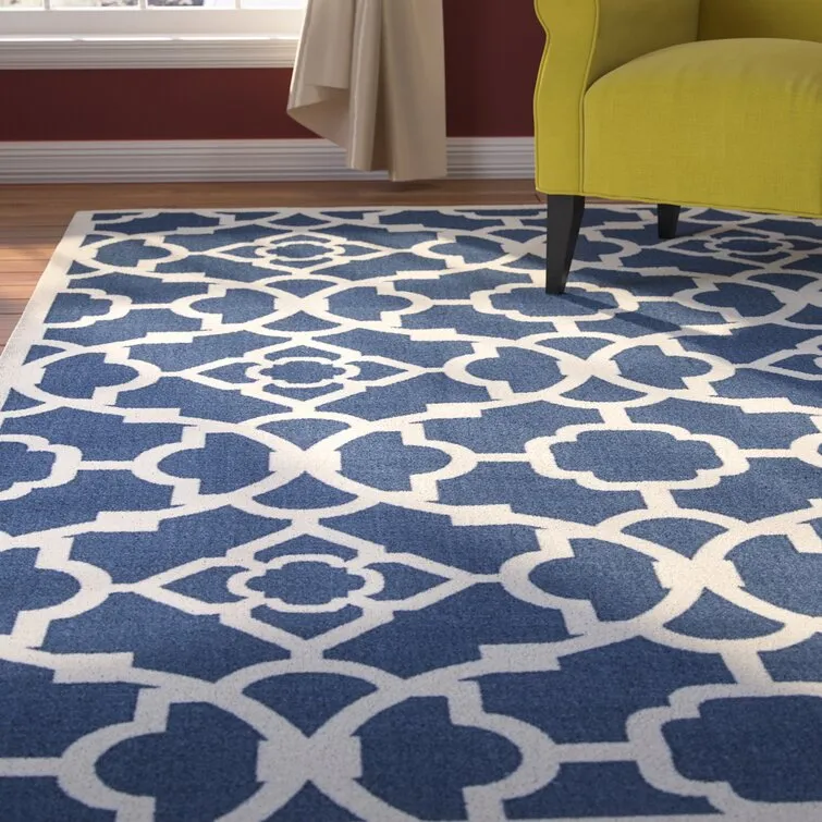 Ariene Navy Blue Indoor/Outdoor Rug