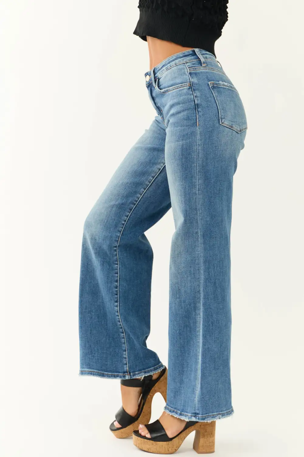 Medium Blue Flared Bootcut Jeans