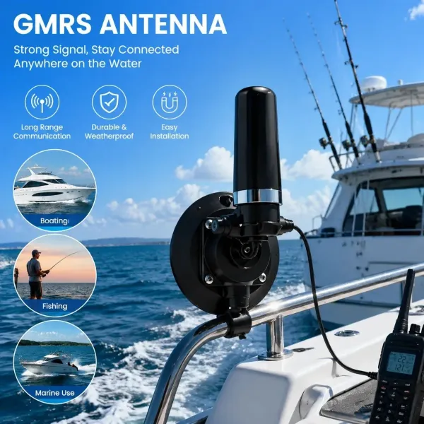 50% OFF - Universal GMRS Antenna Mount – Heavy-Duty Radio Antenna Bracket for Cars, SUVs, Trucks, Off-Road Vehicles & Boats