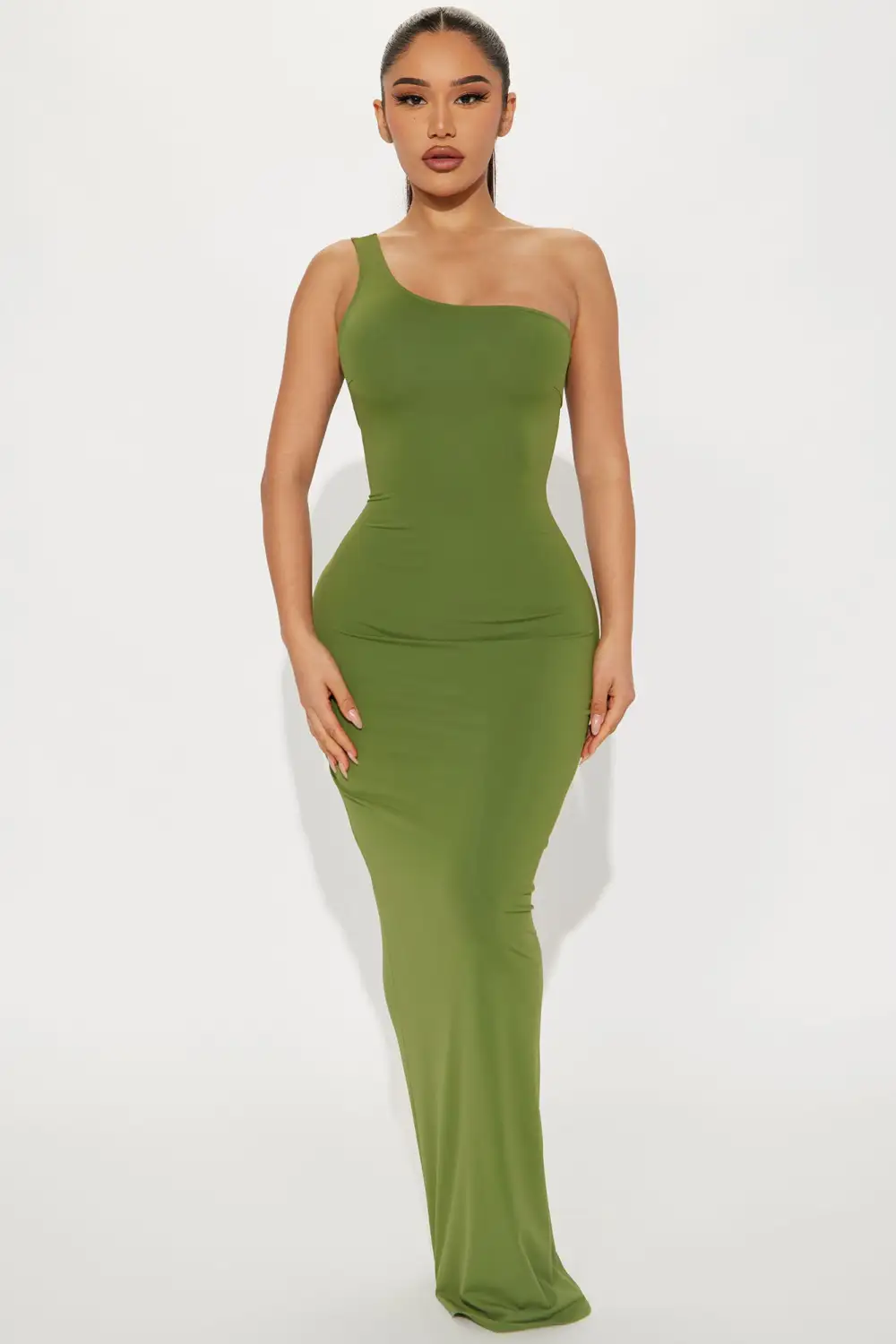 Gianna Sculpting Maxi Dress - Olive