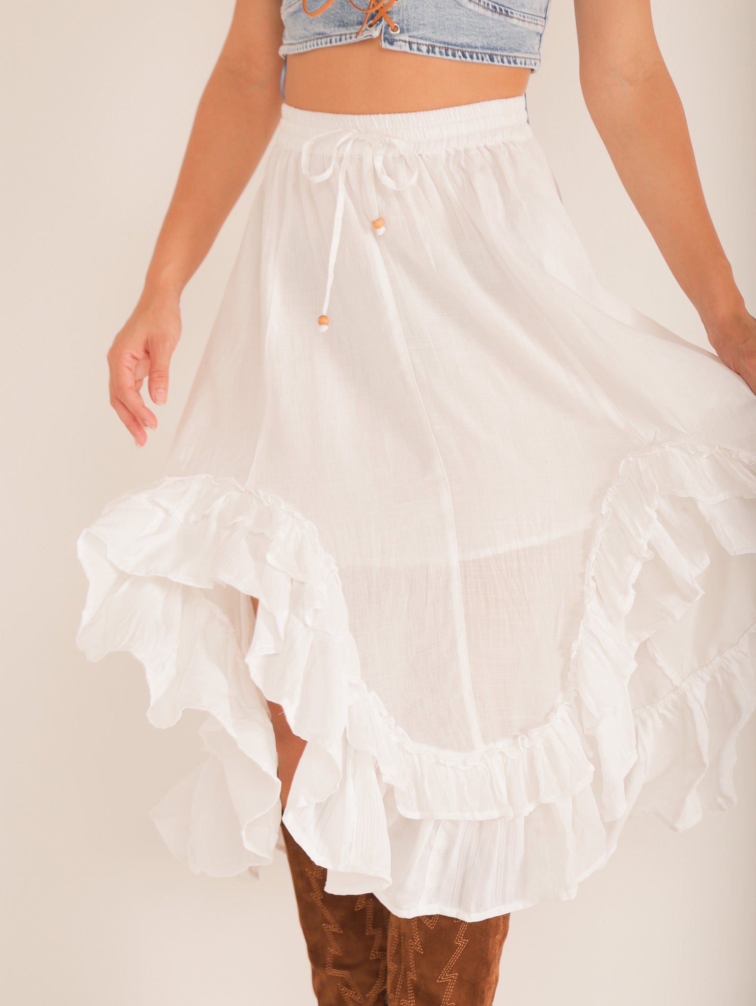 Zinnia Ruffle Skirt