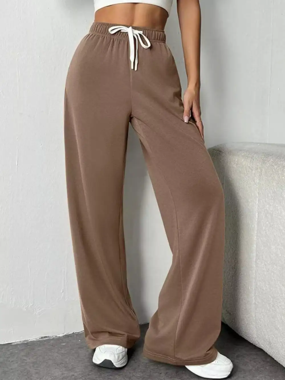 Everyday Drawstring Wide Leg Pants