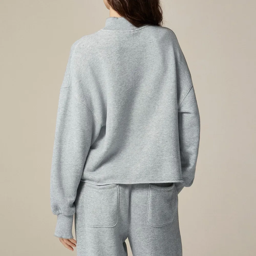 Casual Grey Cotton Sweatshirts