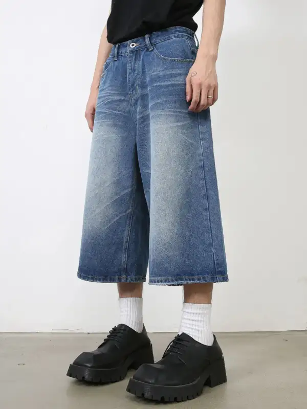 Minimal Cotton Blend Casual Shorts