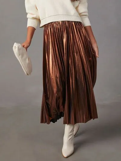 Pleated Midi Becoming June Skirt