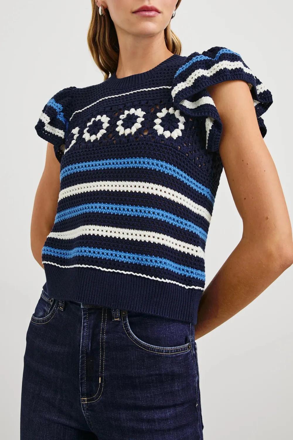 Women's Striped Pattern Blazer