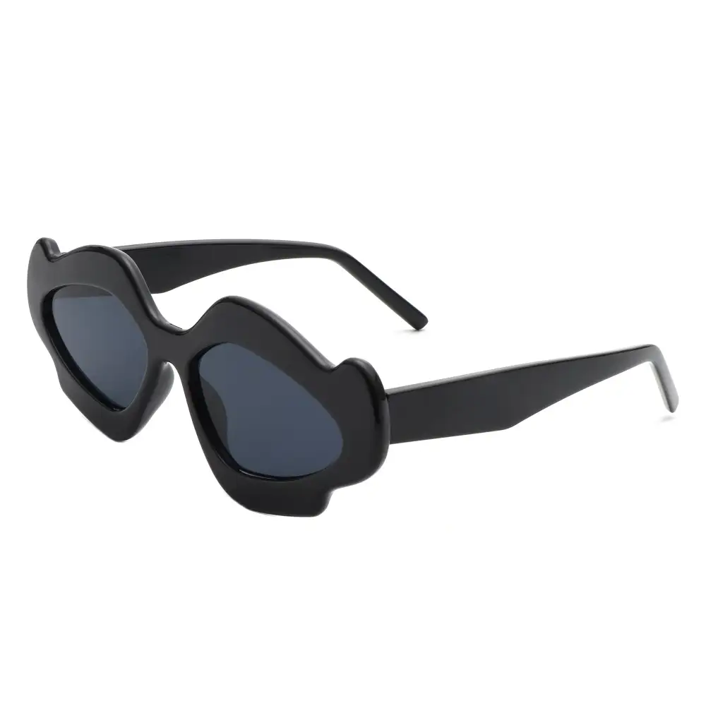 Rhinestone Geometric Frame Sunglasses