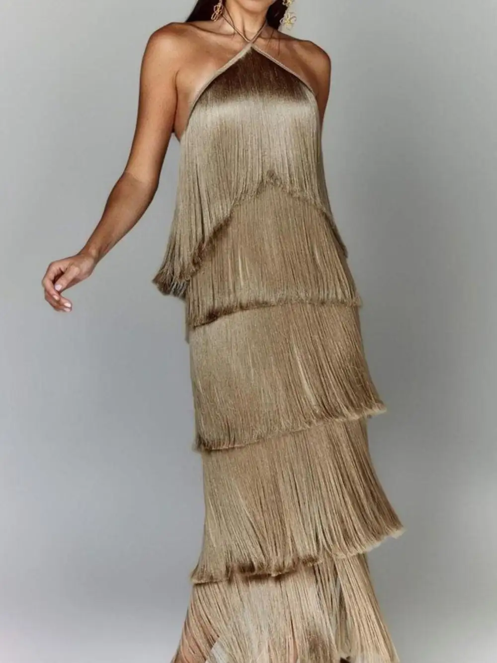 Fringe Maxi Dress
